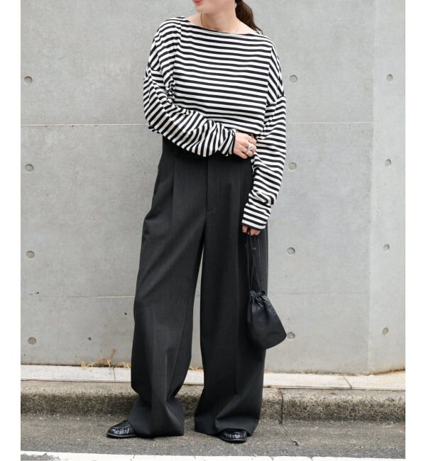 OUTDOOR PRODUCTS Usual Things「≪予約≫MILITARY BORDER WIDE TEE」|Tシャツ・カットソー|