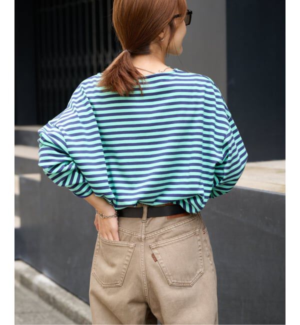 OUTDOOR PRODUCTS Usual Things「≪予約≫MILITARY BORDER WIDE TEE」|Tシャツ・カットソー|