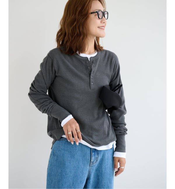 OUTDOOR PRODUCTS Usual Things「シアーワッフルロンTEE」|Tシャツ・カットソー|