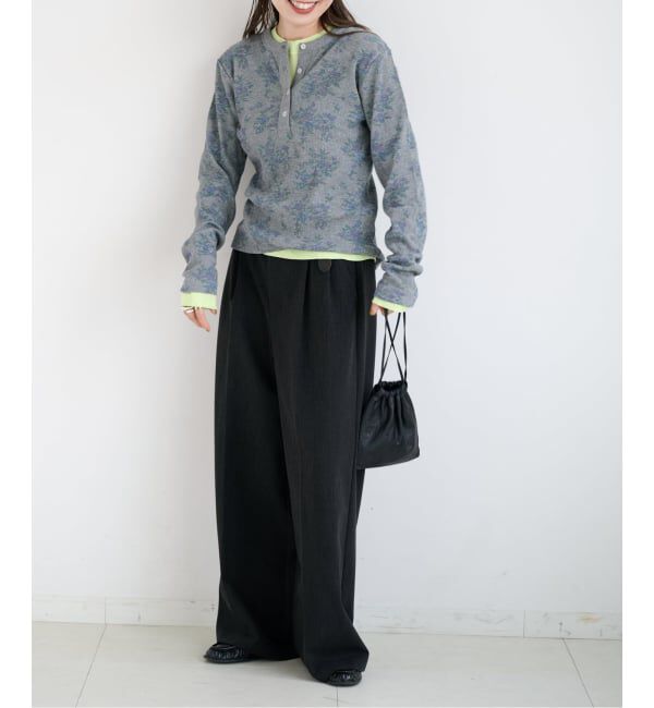 OUTDOOR PRODUCTS Usual Things「miller ex flower waffle henly Tee」|Tシャツ・カットソー|