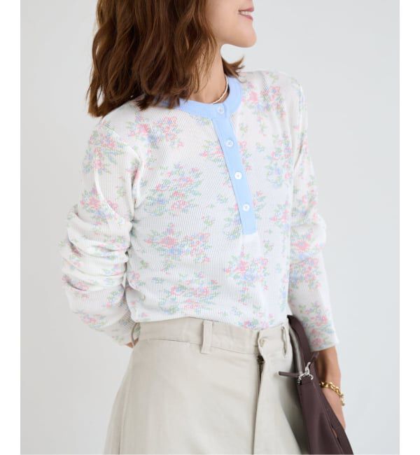 OUTDOOR PRODUCTS Usual Things「miller ex flower waffle henly Tee」|Tシャツ・カットソー|