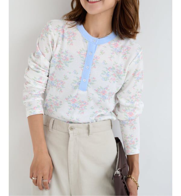 OUTDOOR PRODUCTS Usual Things「miller ex flower waffle henly Tee」|Tシャツ・カットソー|