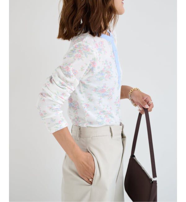 OUTDOOR PRODUCTS Usual Things「miller ex flower waffle henly Tee」|Tシャツ・カットソー|