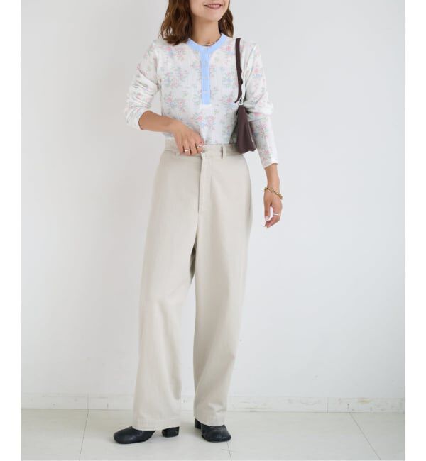 OUTDOOR PRODUCTS Usual Things「miller ex flower waffle henly Tee」|Tシャツ・カットソー|