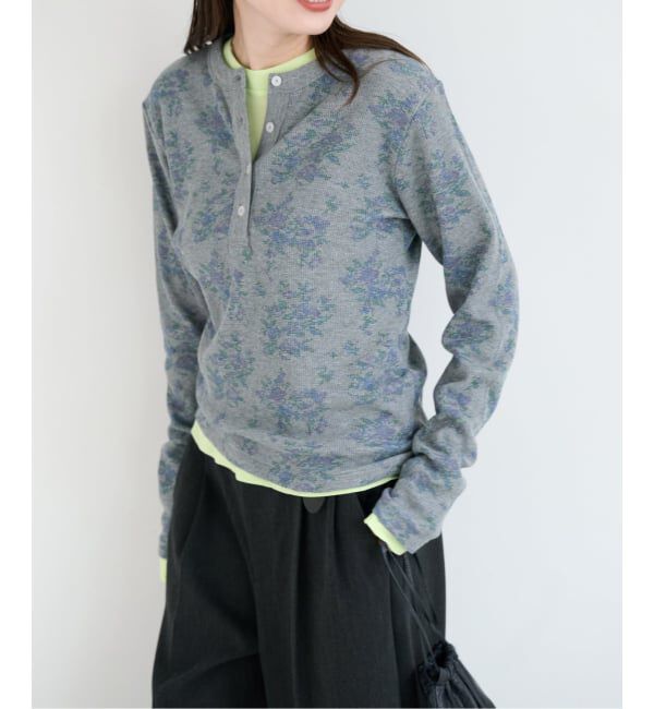 OUTDOOR PRODUCTS Usual Things「miller ex flower waffle henly Tee」|Tシャツ・カットソー|