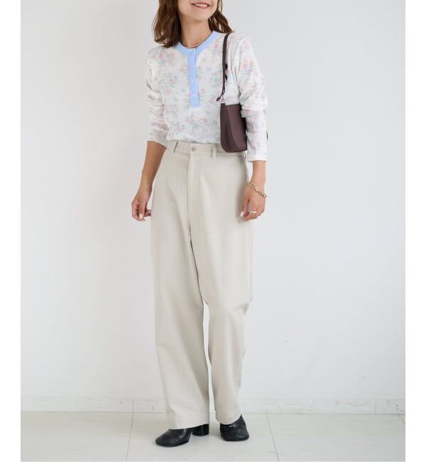 OUTDOOR PRODUCTS Usual Things「miller ex flower waffle henly Tee」|Tシャツ・カットソー|