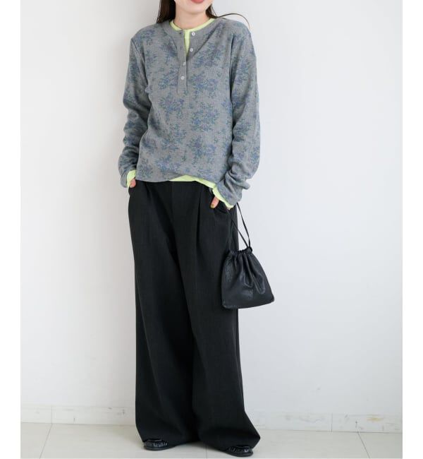 OUTDOOR PRODUCTS Usual Things「miller ex flower waffle henly Tee」|Tシャツ・カットソー|