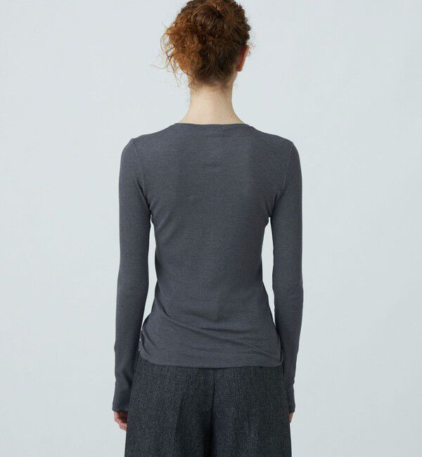 Ballsey「コットンシルクリブ クルーネックプルオーバー」|Tシャツ・カットソー|