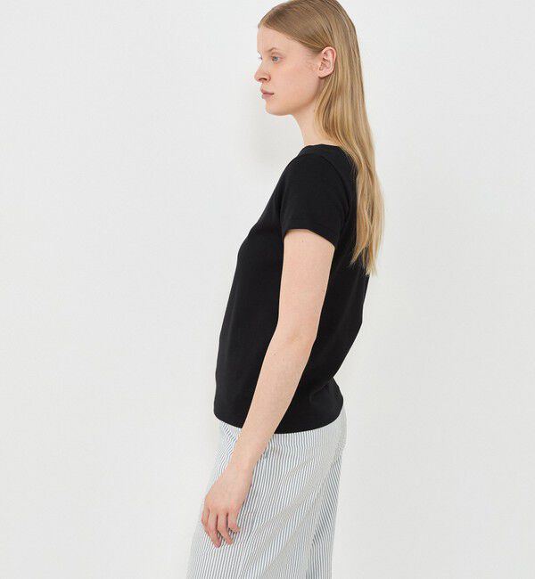GALERIE VIE「ソフトジャージーリブ ハーフスリーブカットソー」|Tシャツ・カットソー|