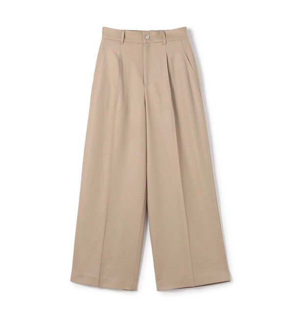 MACPHEE「ウールサキソニー ハイウエストパンツ」|その他|43 ベージュ
