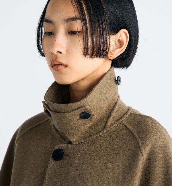 Edition「ウールカシミヤ ダブルフェイス ロングコート」|ステンカラーコート|