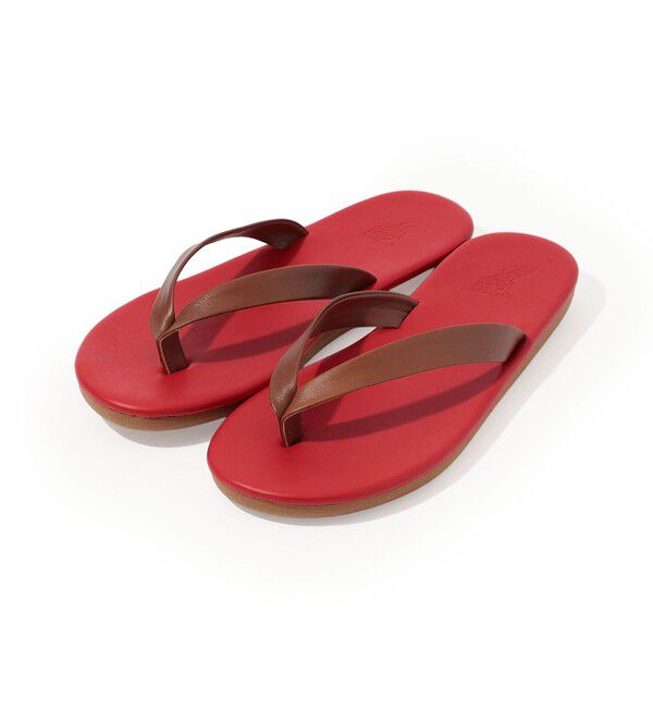 TOMORROWLAND GOODS「Ancient Greek Sandals SAIONARA トングサンダル」|サンダル|38 レッド系