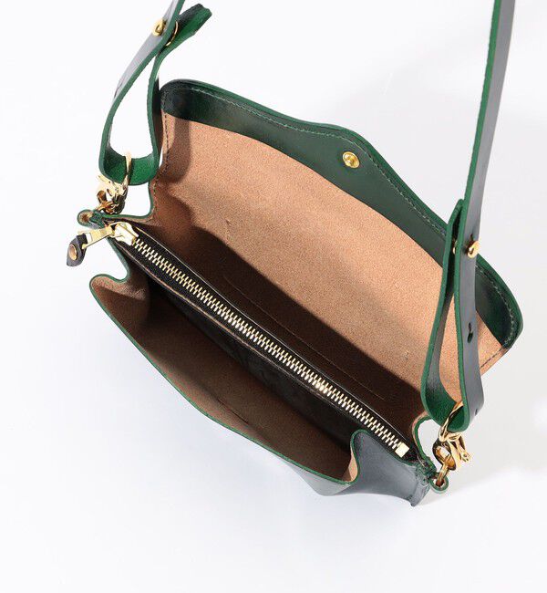 TOMORROWLAND GOODS「【別注】GLENROYAL MEDIUM PURSE WITH STRAP ブライドルレザー ショルダーミニバッグ」|ショルダー・メッセンジャー|