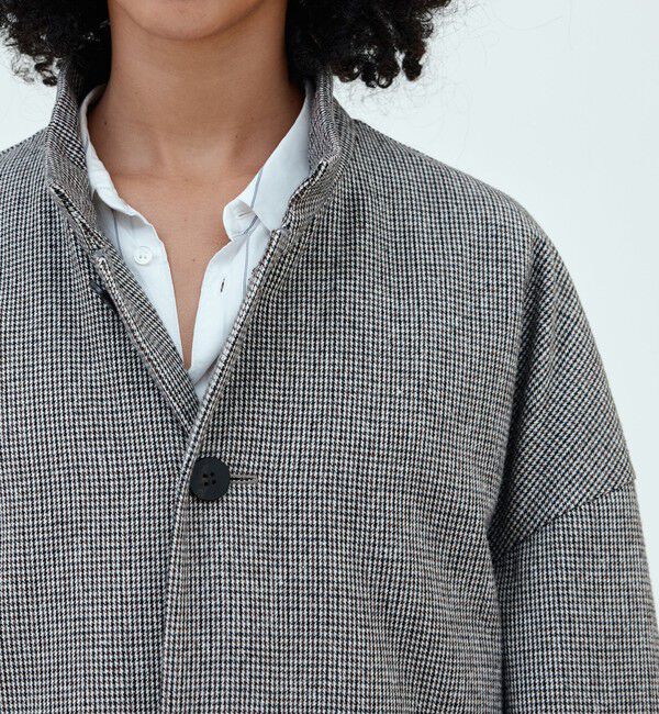 GALERIE VIE「【WEB先行予約】スノーハウンドトゥースダウン ロングコート」|ダウン|