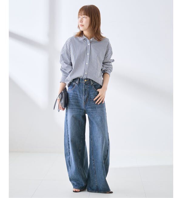journal standard L'essage「バレルワイドデニムパンツ」|デニム|