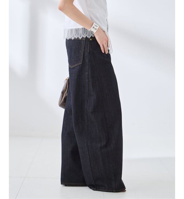 journal standard L'essage「バレルワイドデニムパンツ」|デニム|