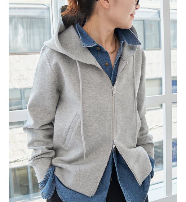 Spick and Span「《追加》ストレッチジップフードパーカー」|パーカー|