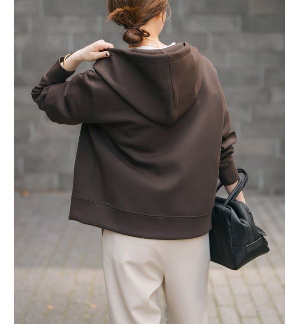 Spick and Span「《追加》ストレッチジップフードパーカー」|パーカー|