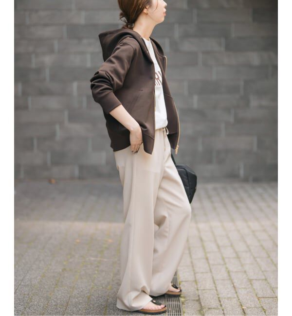 Spick and Span「《追加》ストレッチジップフードパーカー」|パーカー|