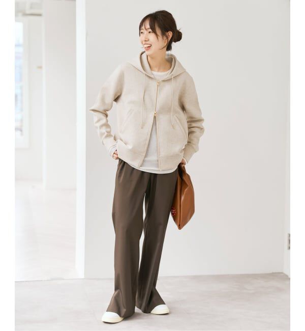 Spick and Span「《追加》ストレッチジップフードパーカー」|パーカー|