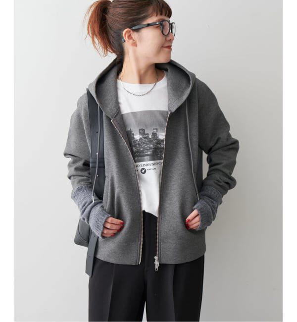 Spick and Span「《追加》ストレッチジップフードパーカー」|パーカー|