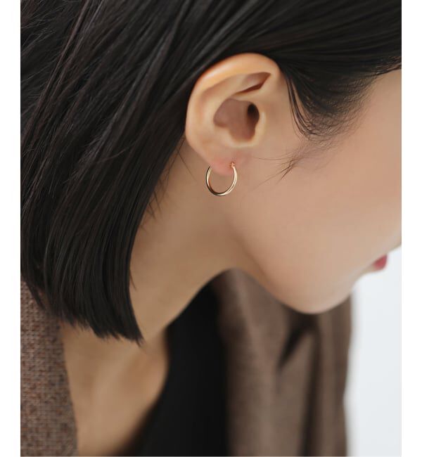 Lilas by Spick&Span「1.5パイプ1.5cmルーフピアス K10（両耳）」|ピアス|
