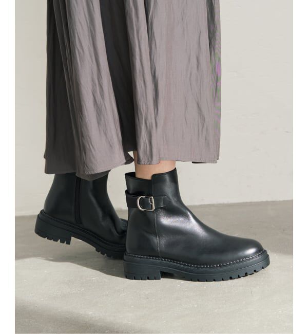 Spick and Span「《予約》GRAIN ベルト付きショートブーツ」|ショートブーツ|