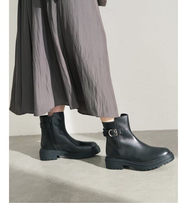 Spick and Span「《予約》GRAIN ベルト付きショートブーツ」|ショートブーツ|