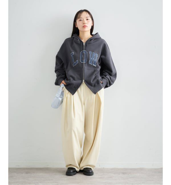 U by SPICK&SPAN「《 追加 》 LOW CLASSIC Lc LOW SOFT SWEAT ZIP-UP HOODIE」|パーカー|