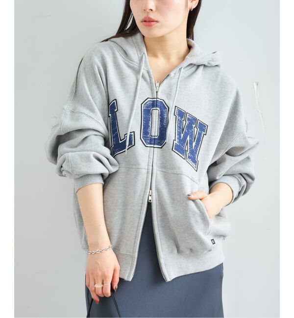U by SPICK&SPAN「《 追加 》 LOW CLASSIC Lc LOW SOFT SWEAT ZIP-UP HOODIE」|パーカー|グレー