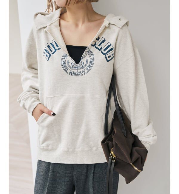 Spick and Span「《別注 / 予約》BOOK CLUB / ブッククラブ Vtg. Cut Off Sweat Hoodi」|パーカー|グレーB