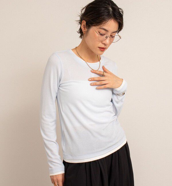 NOLLEY'S「【MAQWEL/マクウェル】レイヤードライクロンT」|Tシャツ・カットソー|