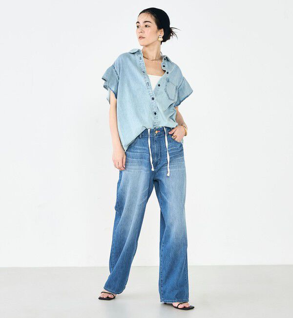 Rie Miller「【RM denim】リネン混ひも付きリラックスパンツ」|その他|