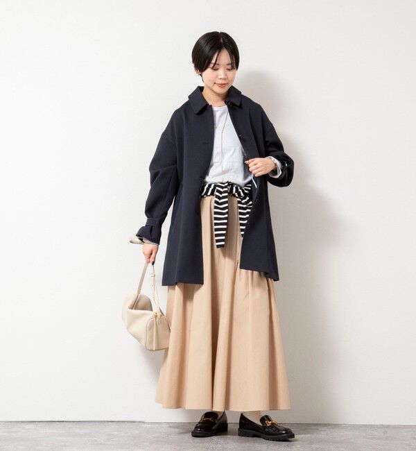 NOLLEY'S「ウォッシャブルトリプルクロス3WAYステンカラーコート」|ステンカラーコート|