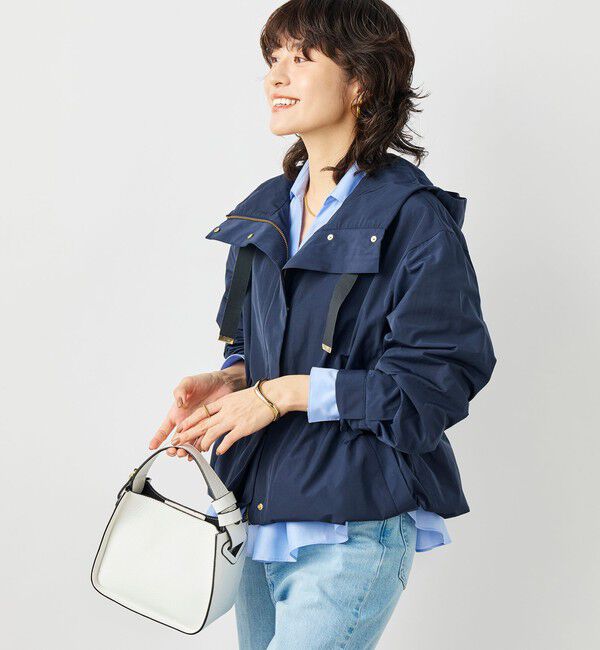 NOLLEY'S「【WEB＆一部店舗限定色アイテム】ウォッシャブル2WAY撥水フーテッドブルゾン」|ブルゾン・スタジャン|