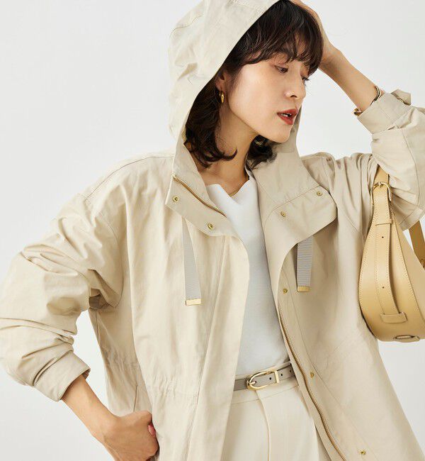 NOLLEY'S「【WEB＆一部店舗限定色アイテム】ウォッシャブル2WAY撥水フーテッドブルゾン」|ブルゾン・スタジャン|