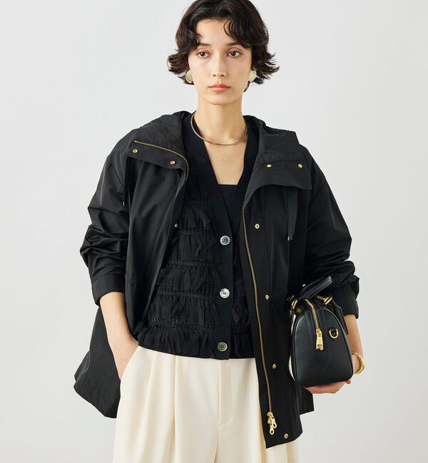 NOLLEY'S「【WEB＆一部店舗限定色アイテム】ウォッシャブル2WAY撥水フーテッドブルゾン」|ブルゾン・スタジャン|