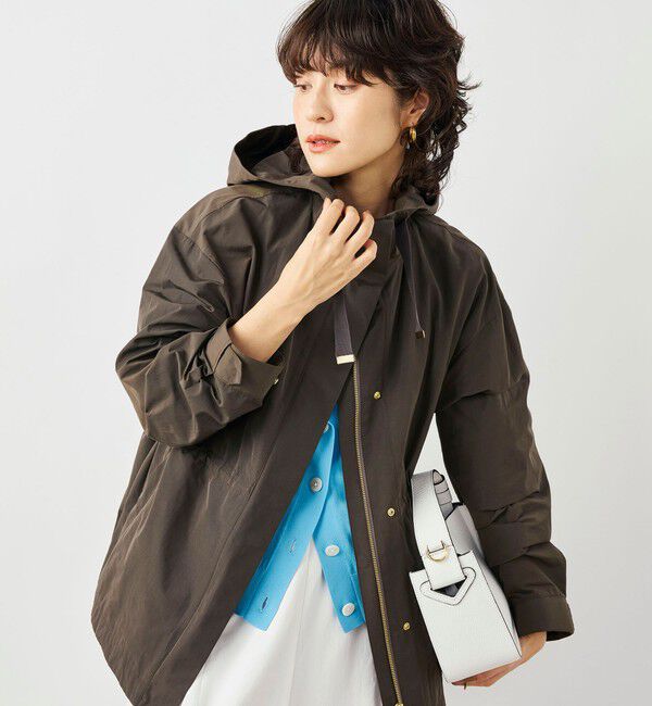 NOLLEY'S「【WEB＆一部店舗限定色アイテム】ウォッシャブル2WAY撥水フーテッドブルゾン」|ブルゾン・スタジャン|