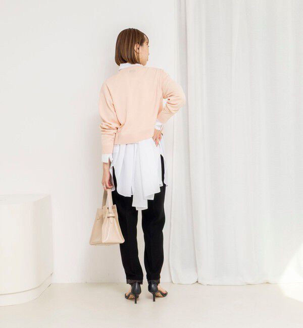 NOLLEY'S「ウォッシャブルウエストリボン2WAYロングシャツ」|シャツ・ブラウス|