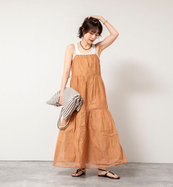 NOLLEY'S sophi「【MARILYN MOON/マリリーンムーン】sheer starched cotton lace tieredワンピース」|ワンピース|
