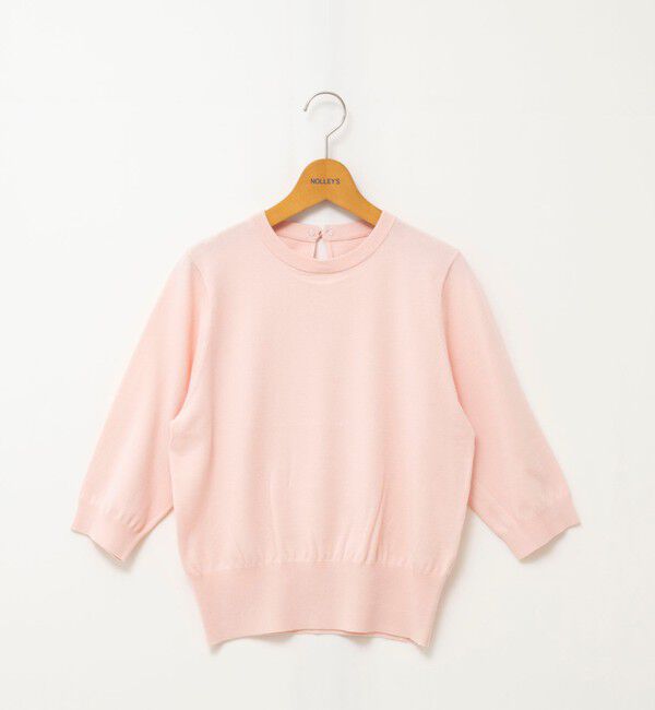 NOLLEY'S「【WEB＆一部店舗限定カラー】《手洗い可能》襟レース取り外し6分袖プルオーバー」|ニット・セーター|