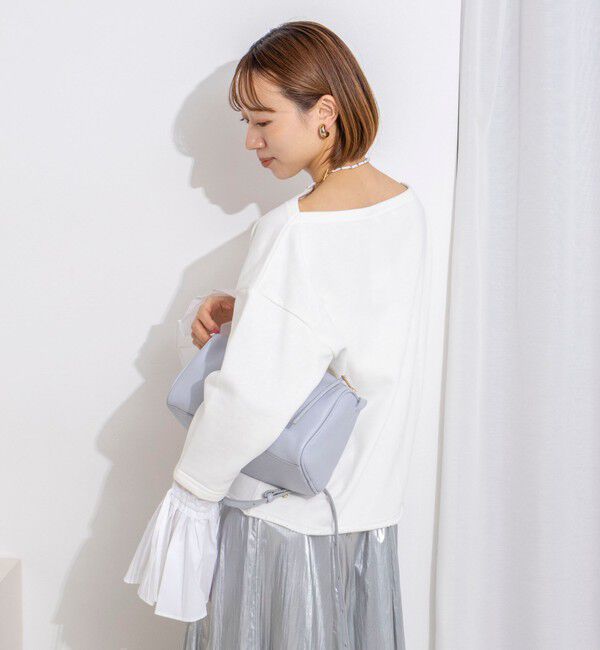 NOLLEY'S「【WEB限定】ウォッシャブルシャツスリーブスウェットプルオーバー」|Tシャツ・カットソー|
