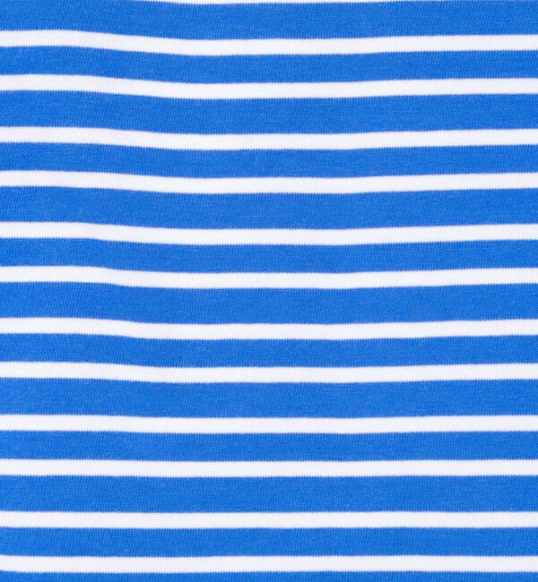 NOLLEY'S「【nolnol/ノルノル】ウォッシャブルシルケットボーダーショートT」|Tシャツ・カットソー|