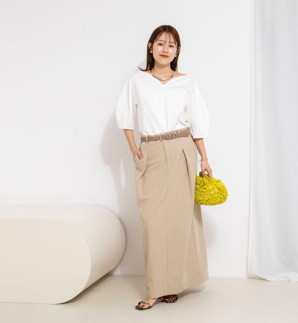 NOLLEY'S「【WEB限定】ウォッシャブルハートネックカットソー」|Tシャツ・カットソー|