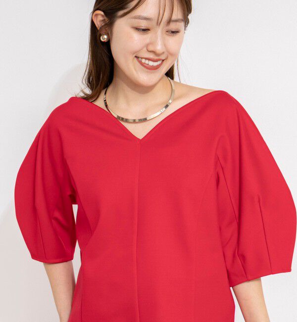 NOLLEY'S「【WEB限定】ウォッシャブルハートネックカットソー」|Tシャツ・カットソー|