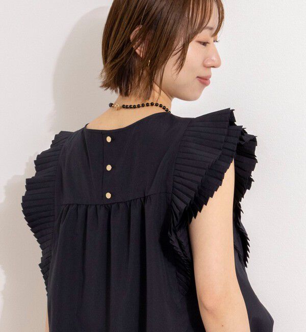 NOLLEY'S「ウォッシャブル高機能袖プリーツブラウス」|シャツ・ブラウス|