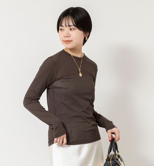 NOLLEY'S sophi「ウォッシャブルorganicコットンシアーテレコロンＴ」|Tシャツ・カットソー|