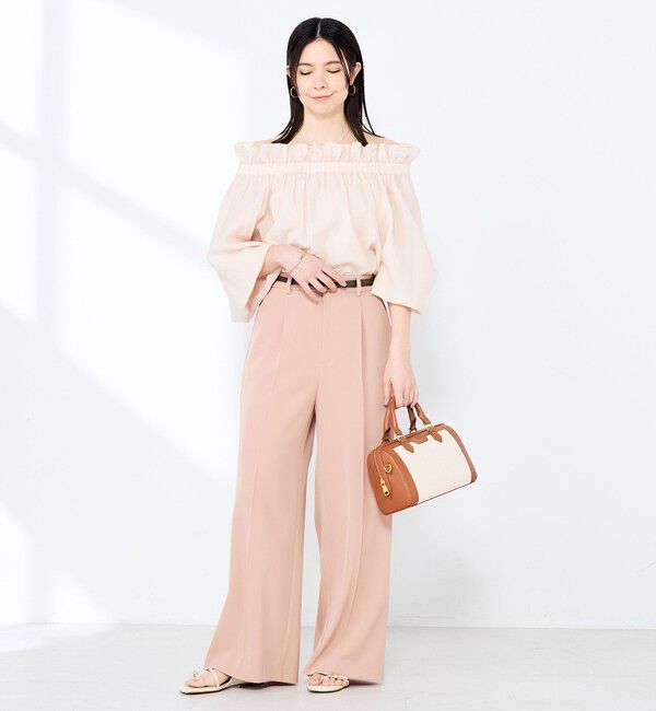 NOLLEY'S sophi「ウォッシャブル強撚ツイルワイドパンツ」|その他|