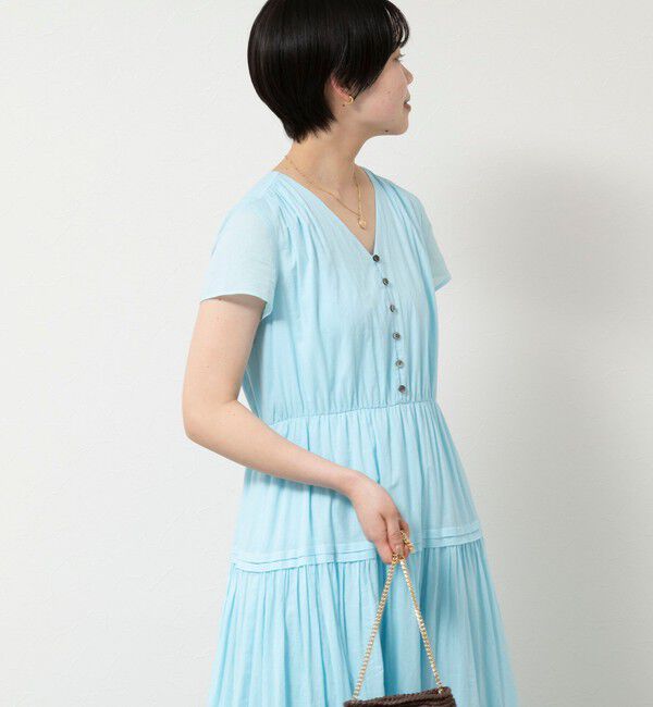 NOLLEY'S sophi「ウォッシャブルコットンティアードマキシワンピース」|ワンピース|