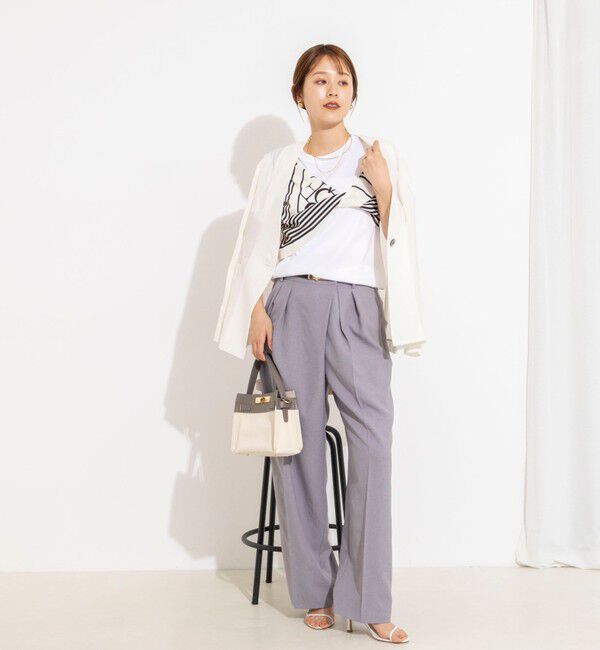 NOLLEY'S「ウォッシャブルスカーフTシャツ」|Tシャツ・カットソー|